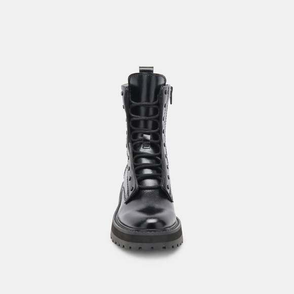 NEW DOLCE VITA women's ranier crinkle patent boot in midnight - Picture 5 of 8
